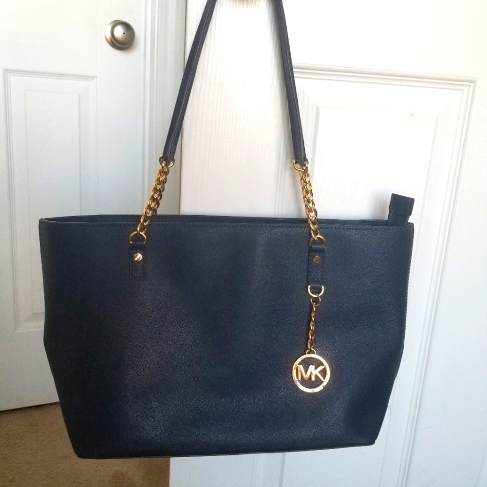Michael Kors Navy Shoulder Bag